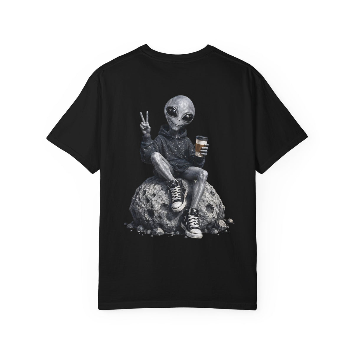 Coffee Break Visitor T-Shirt | GLITCHED Offworld Edition