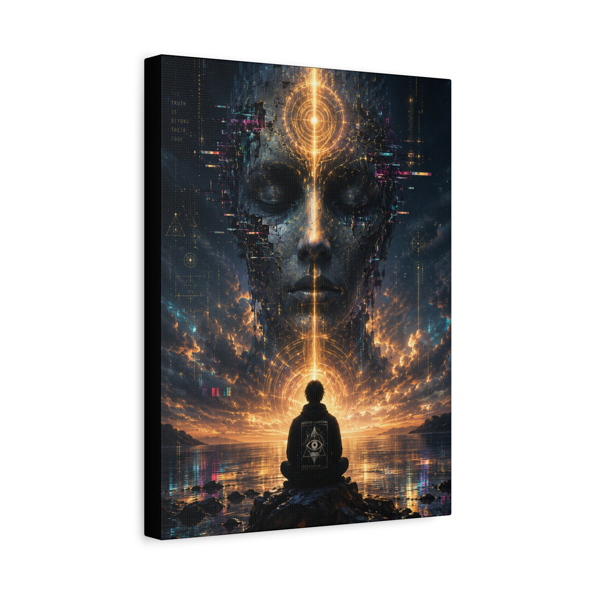 Awakened Signal Canvas | GLITCHED Alien Spiritual Wall Art
