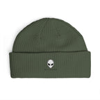 Alien Visitor Cable Beanie | GLITCHED
