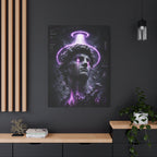 Glitched Statue Canvas | GLITCHED Cyberpunk Sci-Fi Wall Art