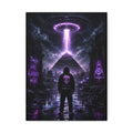 They Are Already Here Canvas | GLITCHED UFO Pyramid Wall Art