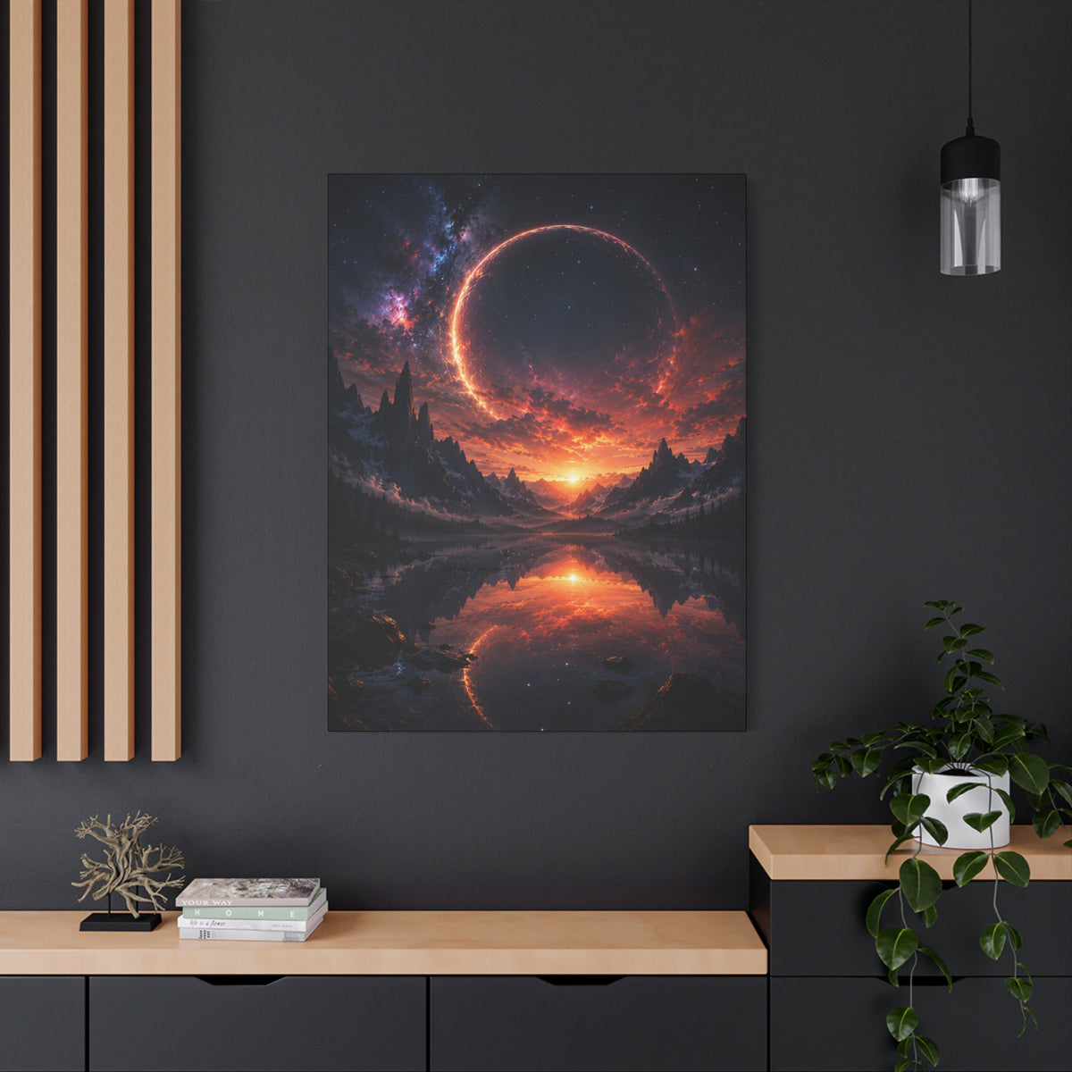 Cosmic Portal Canvas | GLITCHED Sci-Fi Fantasy Wall Art
