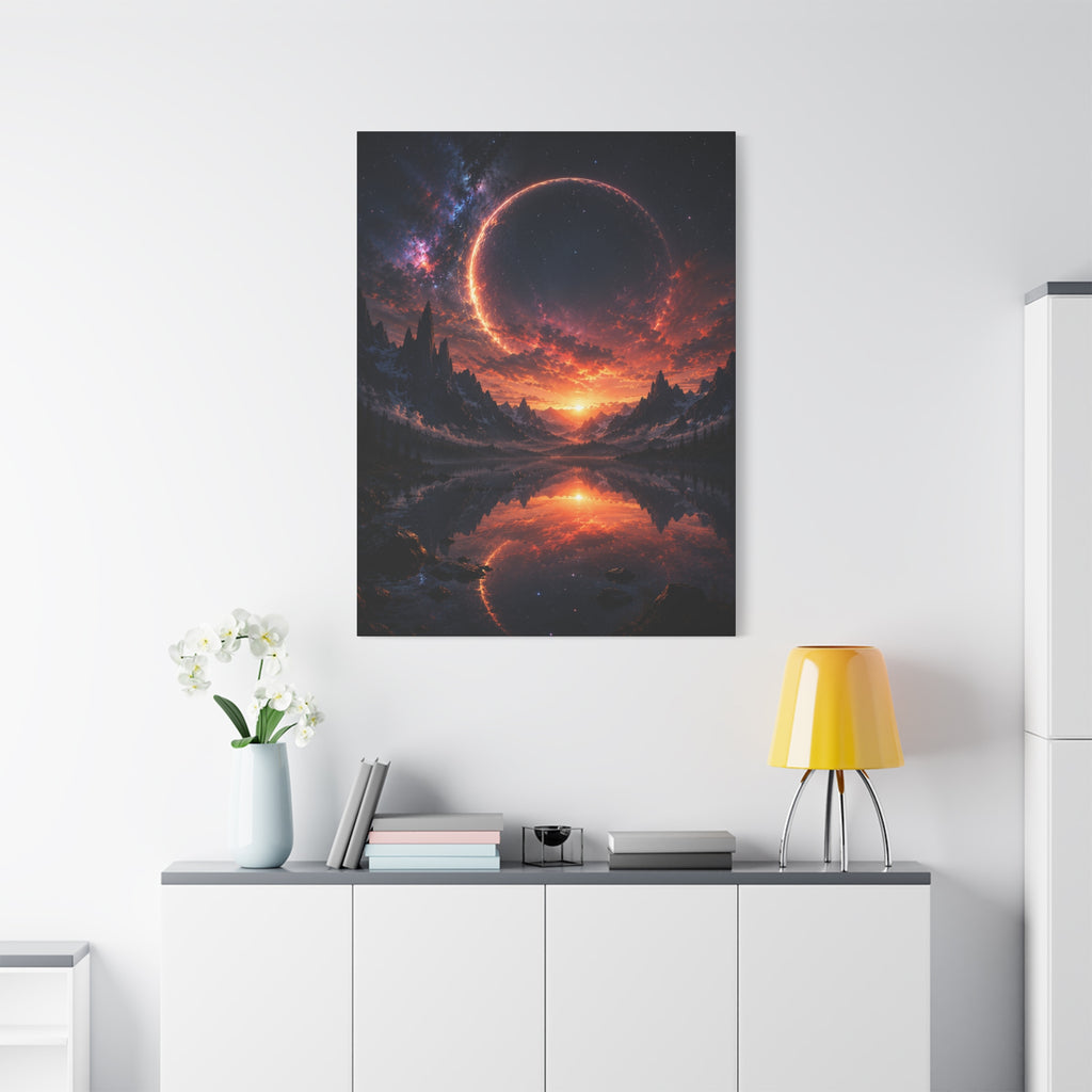 Cosmic Portal Canvas | GLITCHED Sci-Fi Fantasy Wall Art