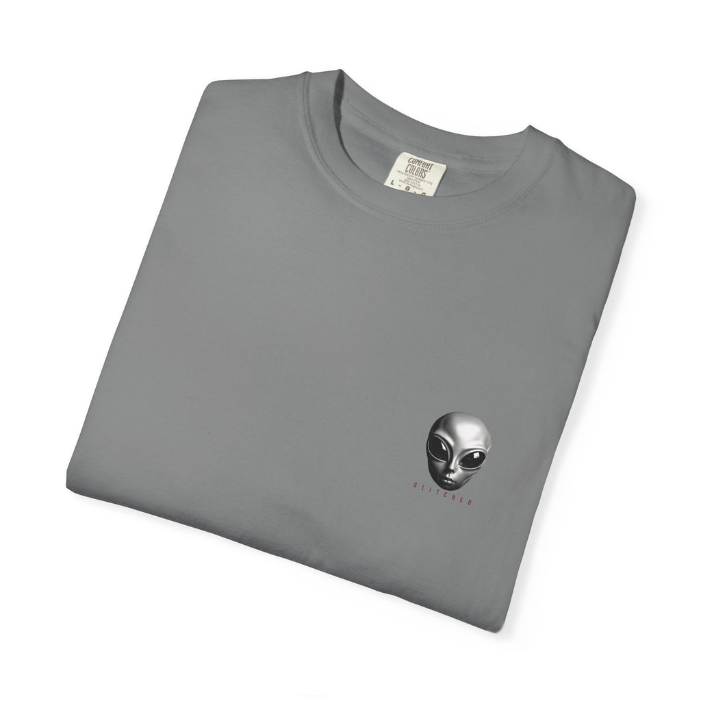 Alien Abduction T-Shirt – Crimson | GLITCHED