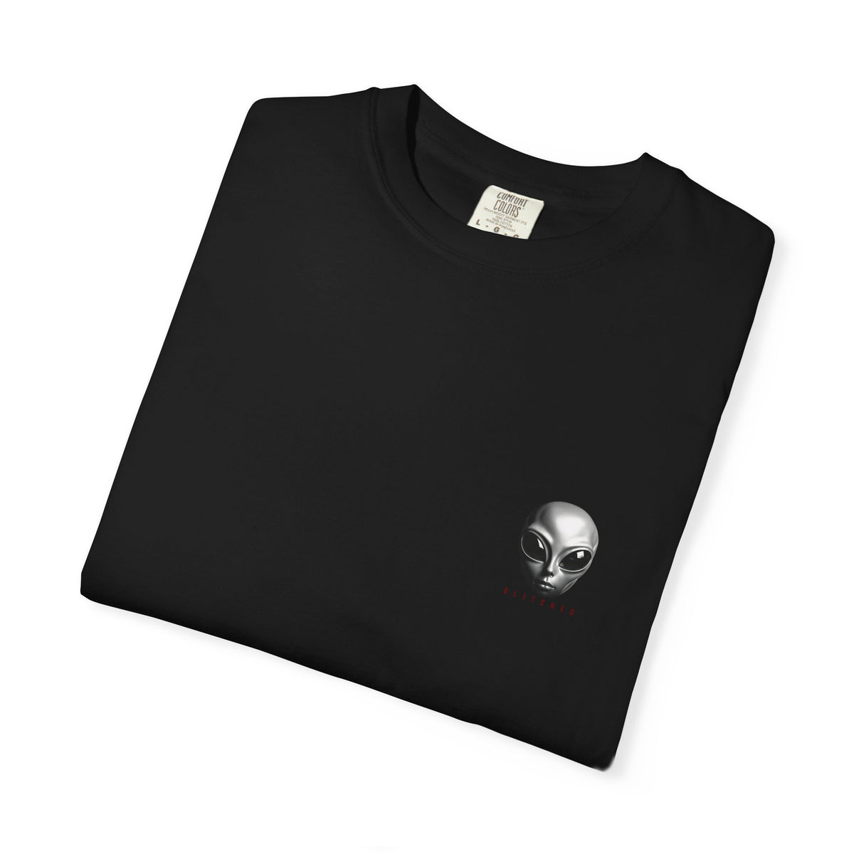 Alien Abduction T-Shirt – Crimson | GLITCHED