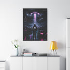 UFO Signal Canvas | GLITCHED Alien Abduction Wall Art