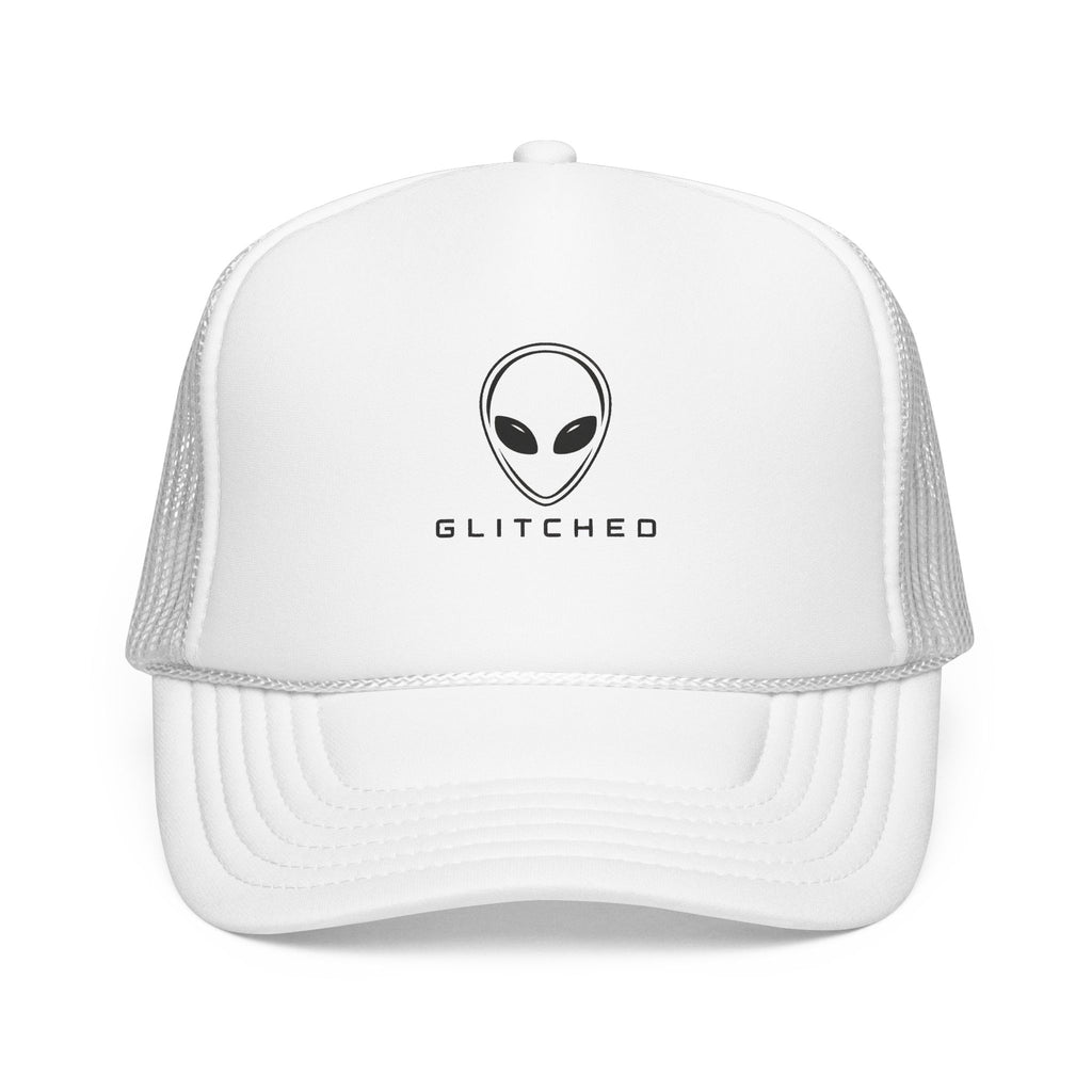 Alien Visitor Trucker Hat, GLITCHED