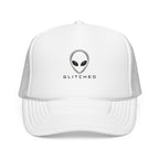 Alien Visitor Trucker Hat, GLITCHED