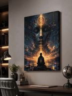 Awakened Signal Canvas | GLITCHED Alien Spiritual Wall Art