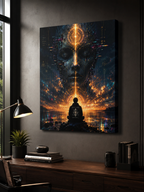 Awakened Signal Canvas | GLITCHED Alien Spiritual Wall Art