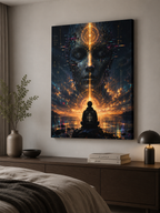 Awakened Signal Canvas | GLITCHED Alien Spiritual Wall Art