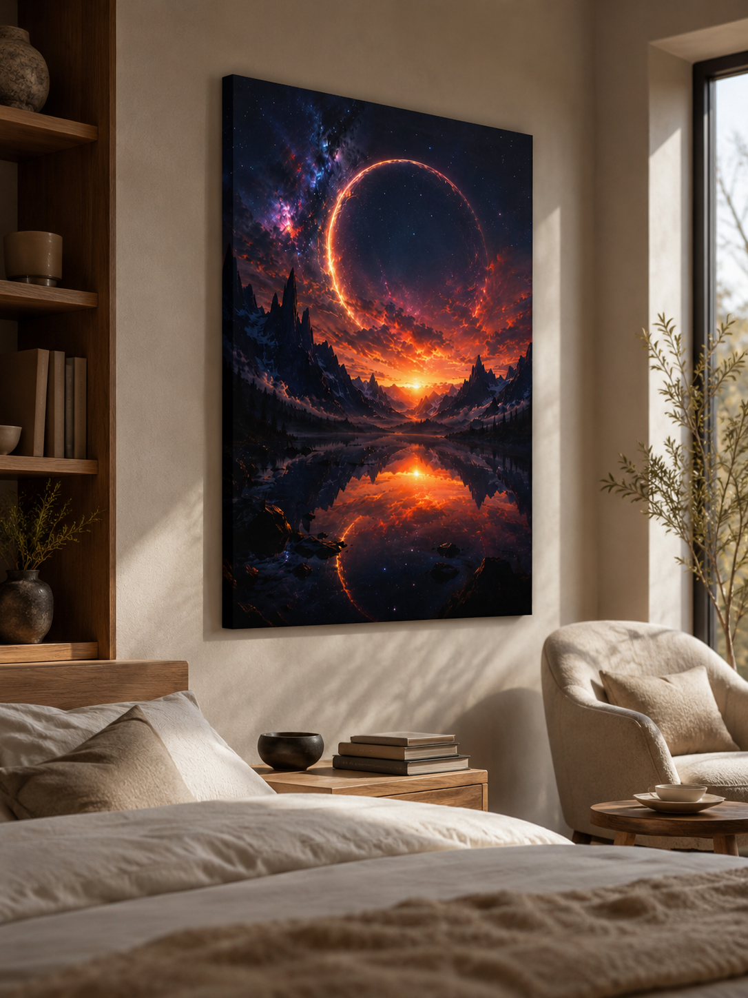Cosmic Portal Canvas | GLITCHED Sci-Fi Fantasy Wall Art