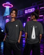 Alien Abduction T-Shirt – Crimson | GLITCHED
