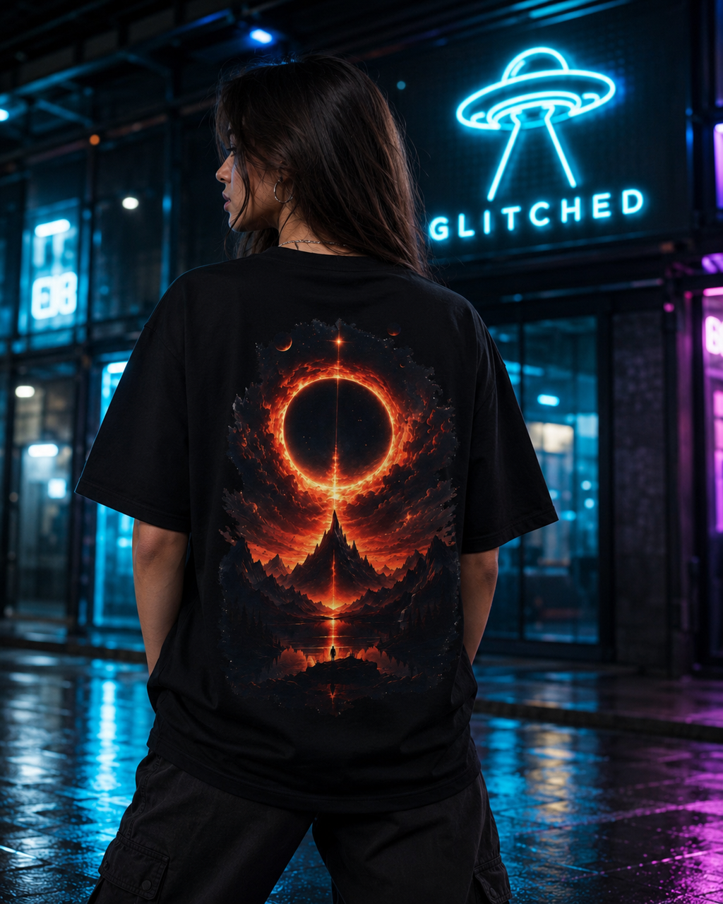 Solar Eclipse T-Shirt | GLITCHED Anomaly Edition