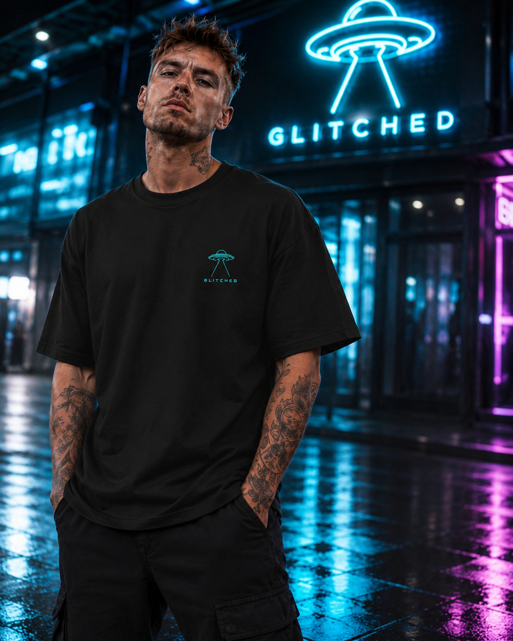 UFO Abduction T-Shirt | GLITCHED Anomaly Edition