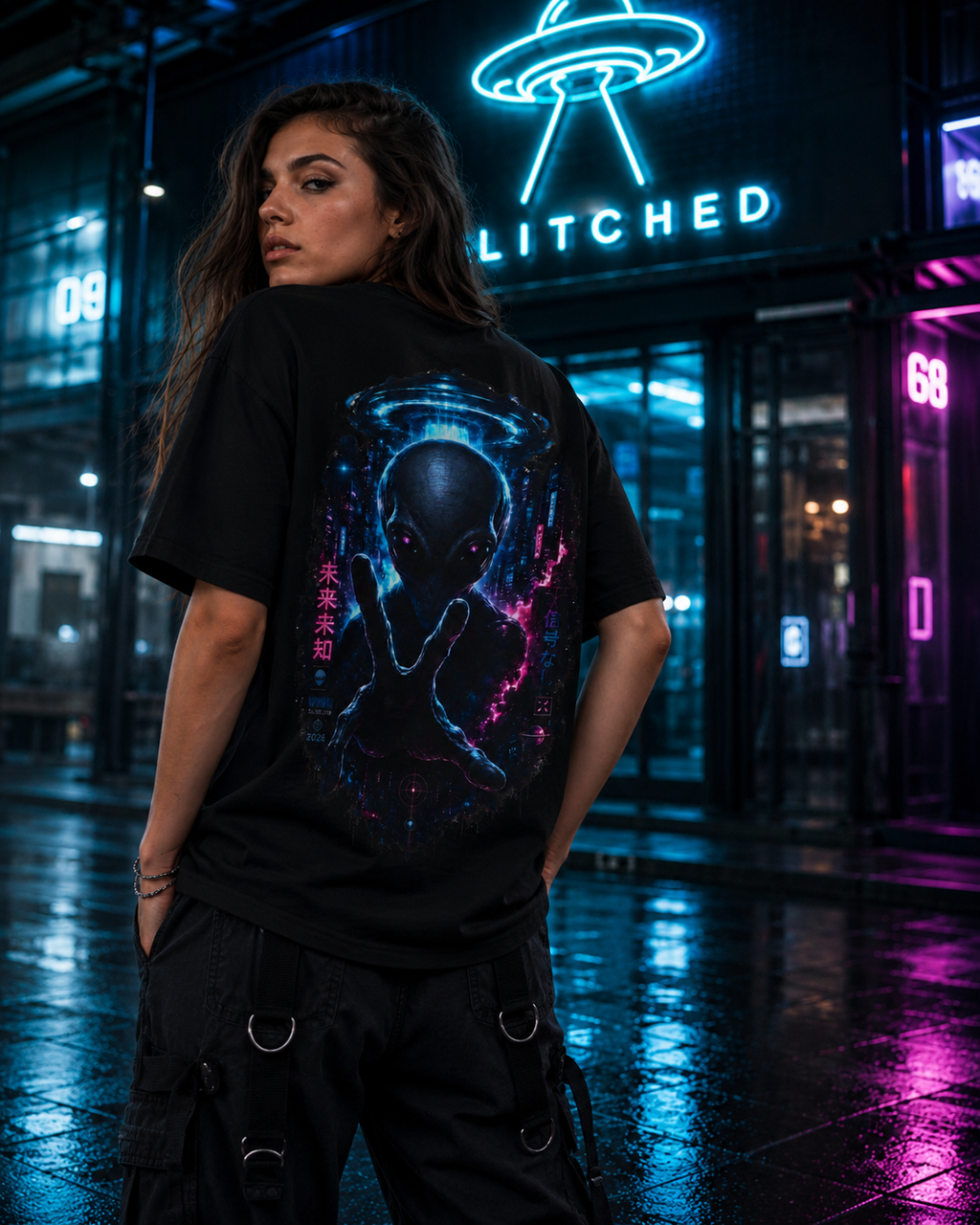 Peace Visitor T-Shirt | GLITCHED Anomaly Edition