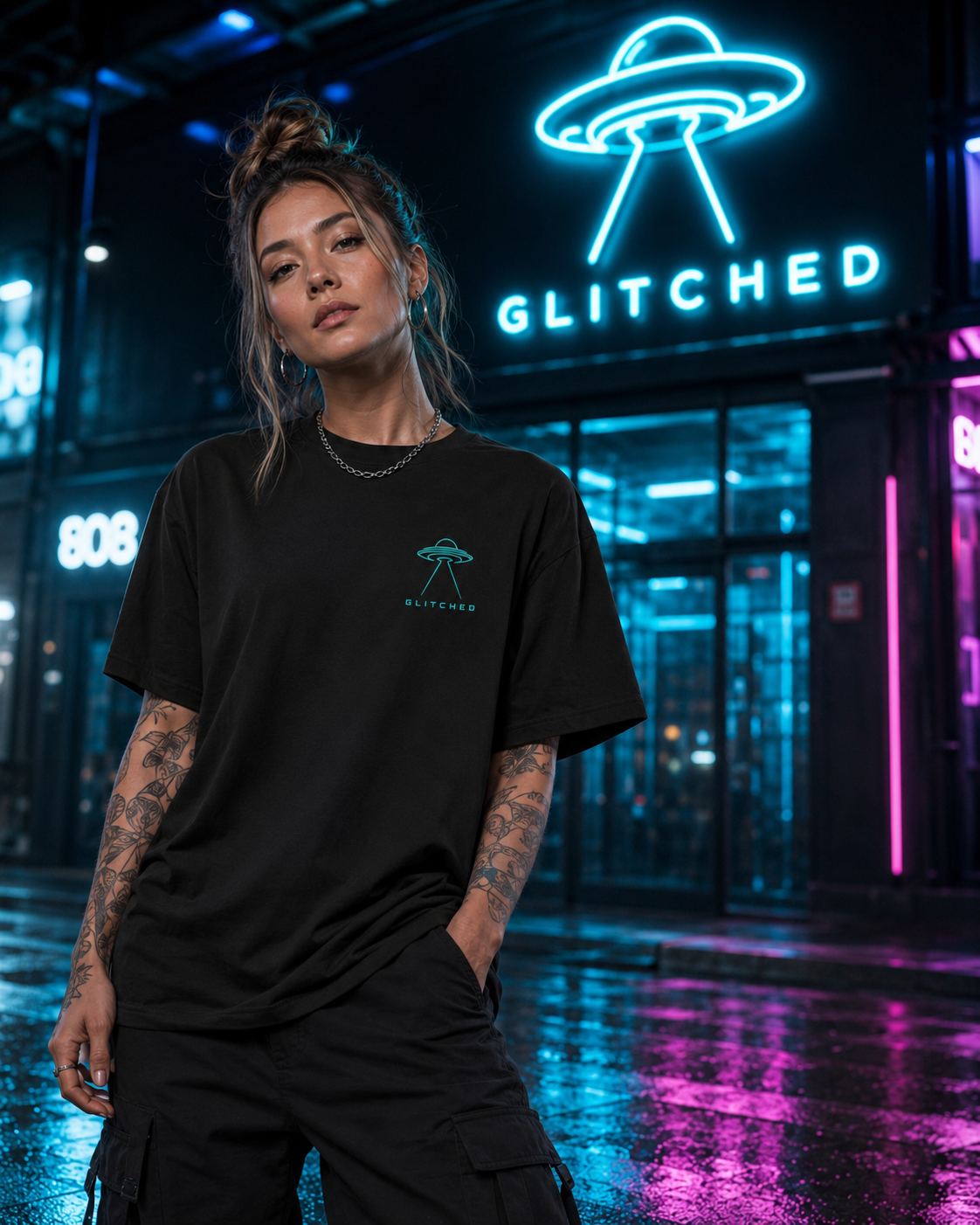 Alien Overlord T-Shirt | GLITCHED Anomaly Edition