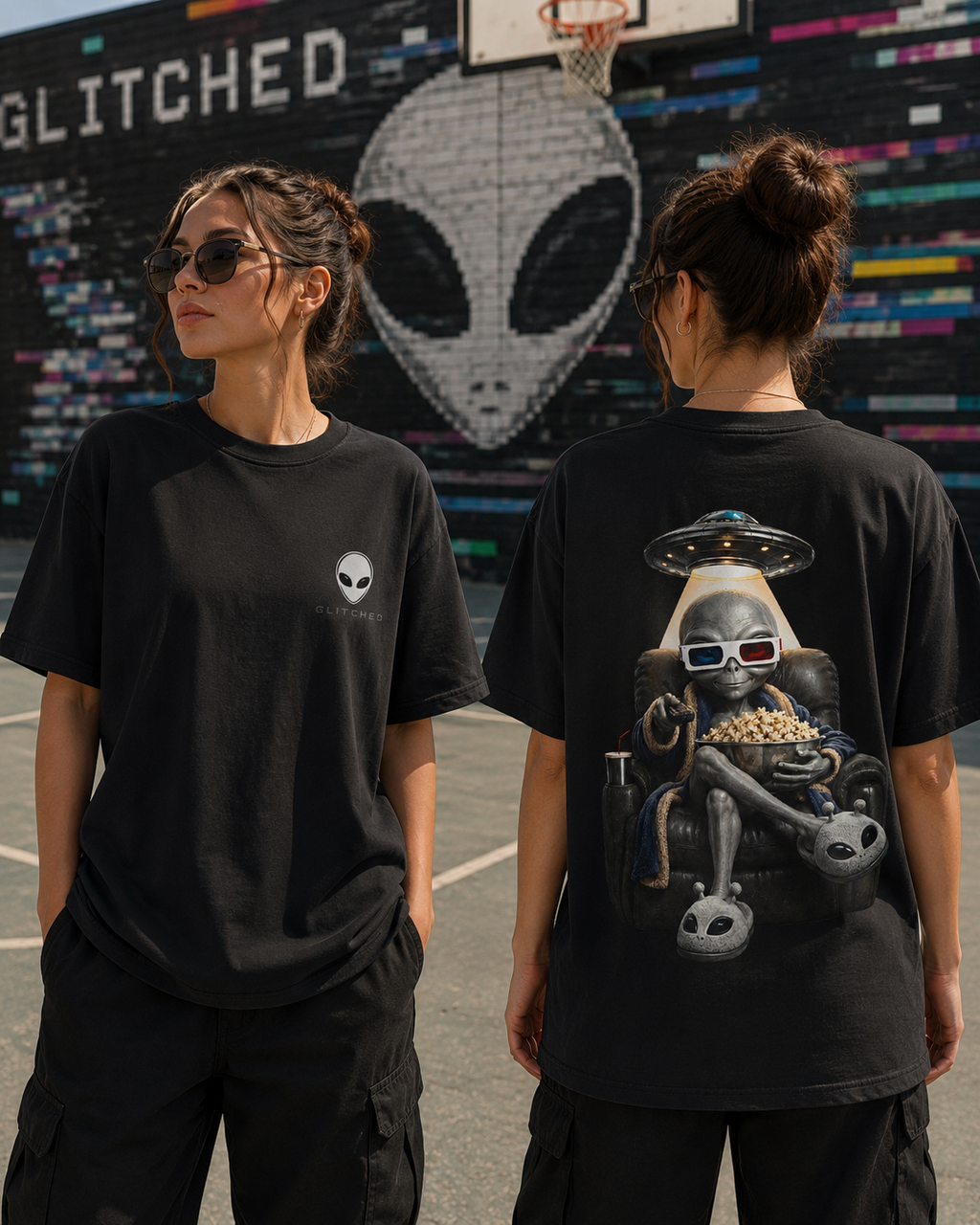 The Visitor Movie Night T-Shirt | GLITCHED Offworld Edition