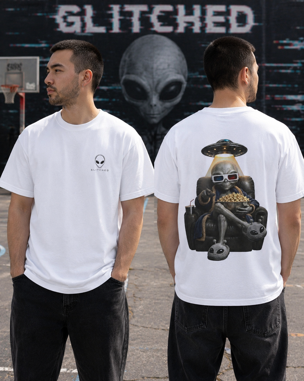 The Visitor Movie Night T-Shirt | GLITCHED Offworld Edition