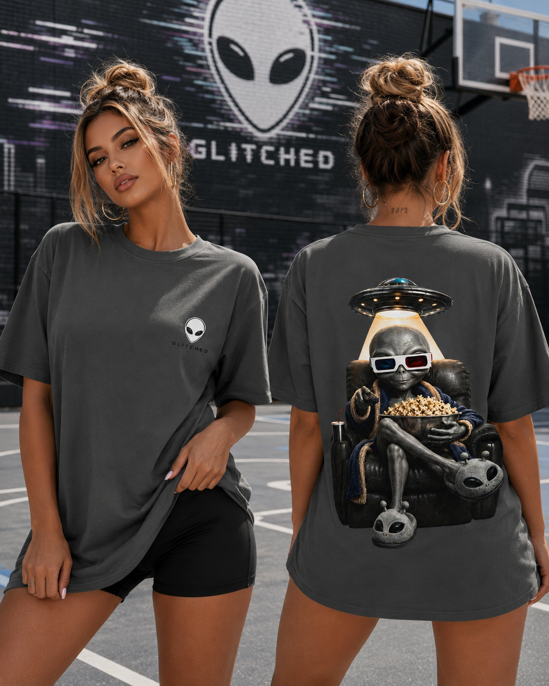 The Visitor Movie Night T-Shirt | GLITCHED Offworld Edition