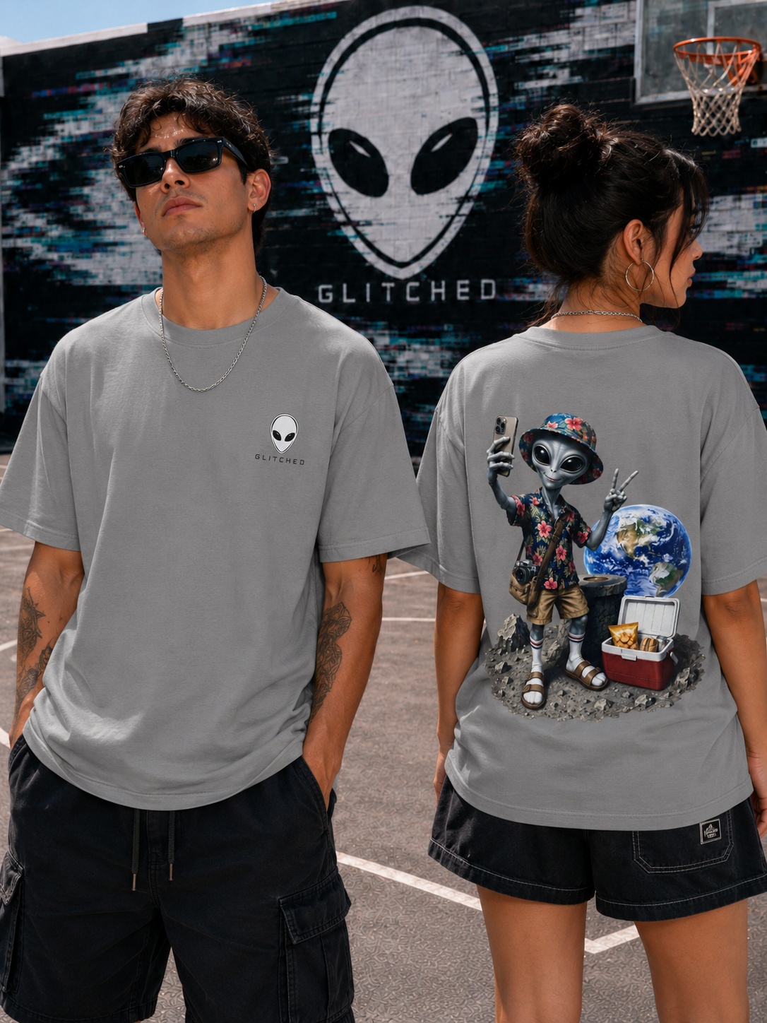 The Visitor Vacation T-Shirt | GLITCHED Offworld Edition
