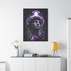 Glitched Statue Canvas | GLITCHED Cyberpunk Sci-Fi Wall Art