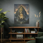 Ancient Guardian Canvas | GLITCHED Mystical Fantasy Wall Art