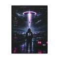 UFO Signal Canvas | GLITCHED Alien Abduction Wall Art