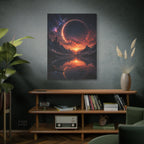 Cosmic Portal Canvas | GLITCHED Sci-Fi Fantasy Wall Art