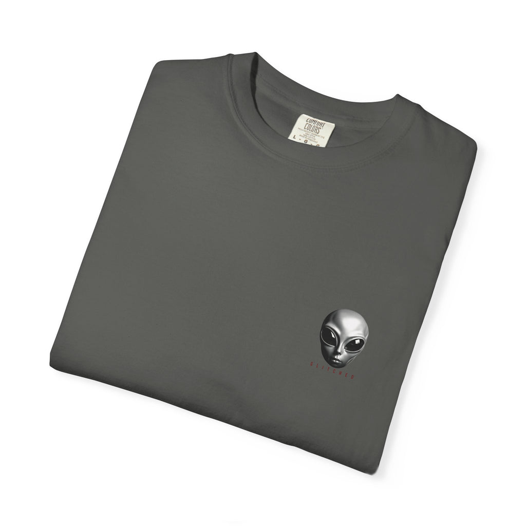 Alien Abduction T-Shirt – Crimson | GLITCHED