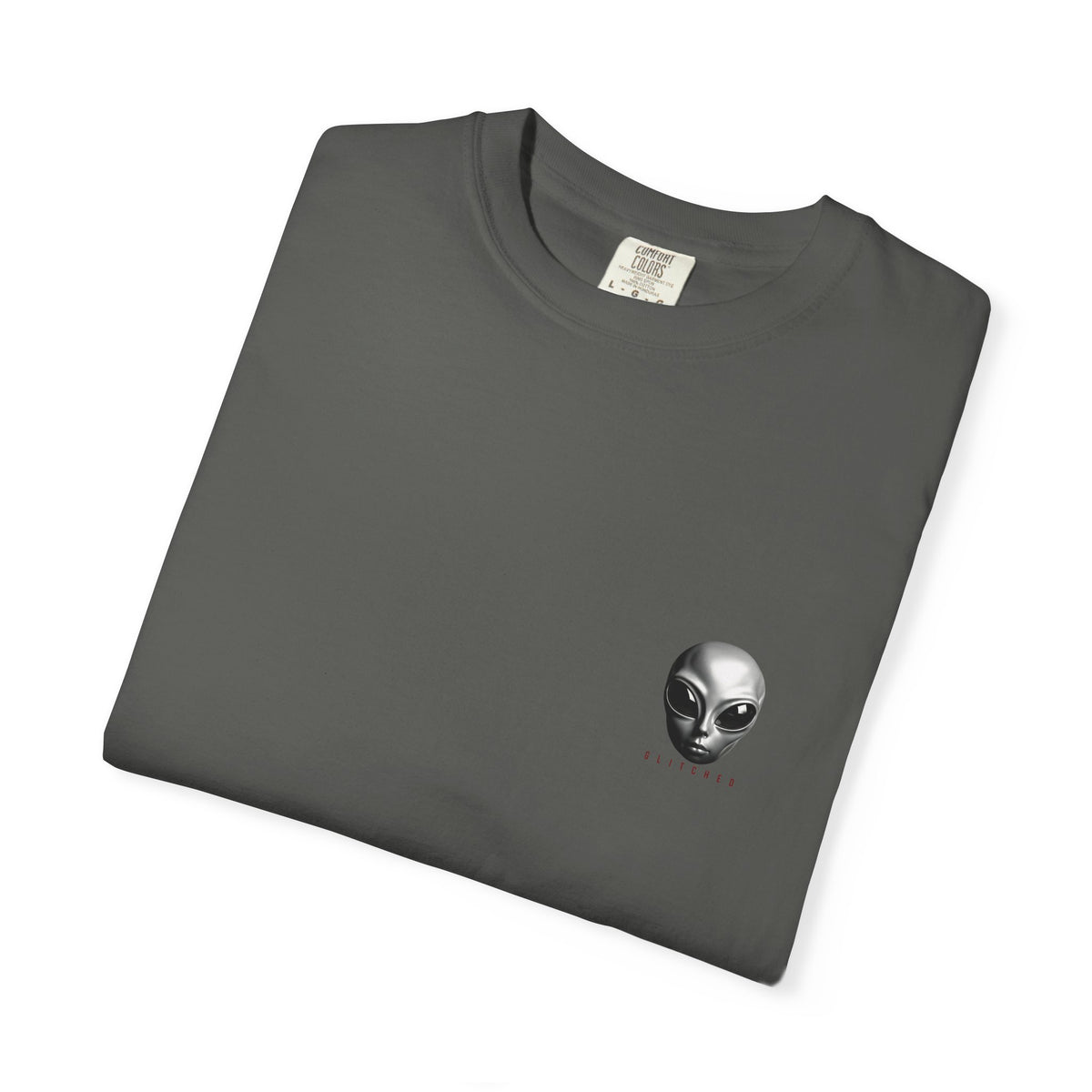 Alien Abduction T-Shirt – Crimson | GLITCHED