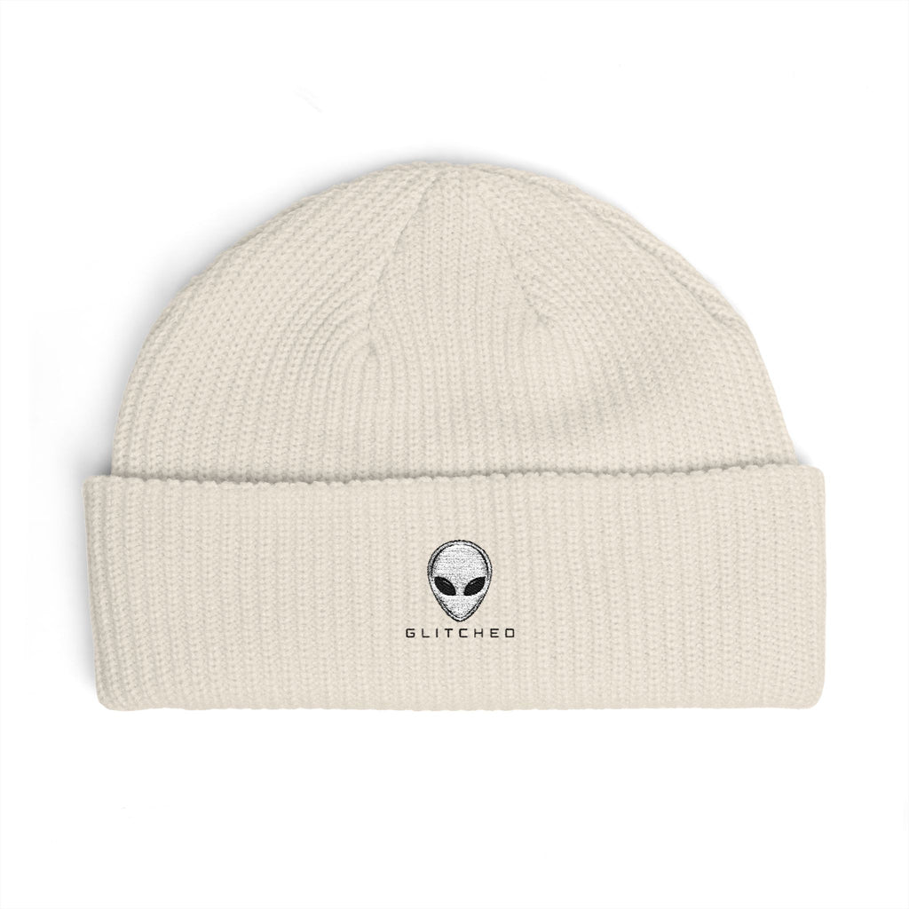 Alien Visitor Cable Beanie | GLITCHED