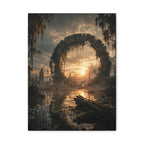 Ancient Portal Canvas | GLITCHED Dark Fantasy Wall Art