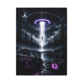 Nothing Is Real Canvas | GLITCHED UFO Abduction Wall Art