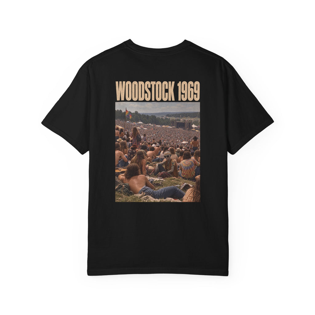 Woodstock 1969 T-Shirt, GLITCHED Timeline Edition