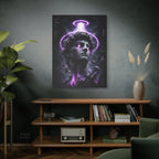 Glitched Statue Canvas | GLITCHED Cyberpunk Sci-Fi Wall Art