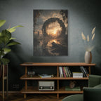 Ancient Portal Canvas | GLITCHED Dark Fantasy Wall Art