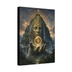 Ancient Guardian Canvas | GLITCHED Mystical Fantasy Wall Art