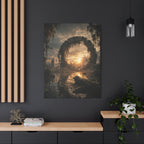 Ancient Portal Canvas | GLITCHED Dark Fantasy Wall Art