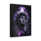Glitched Statue Canvas | GLITCHED Cyberpunk Sci-Fi Wall Art